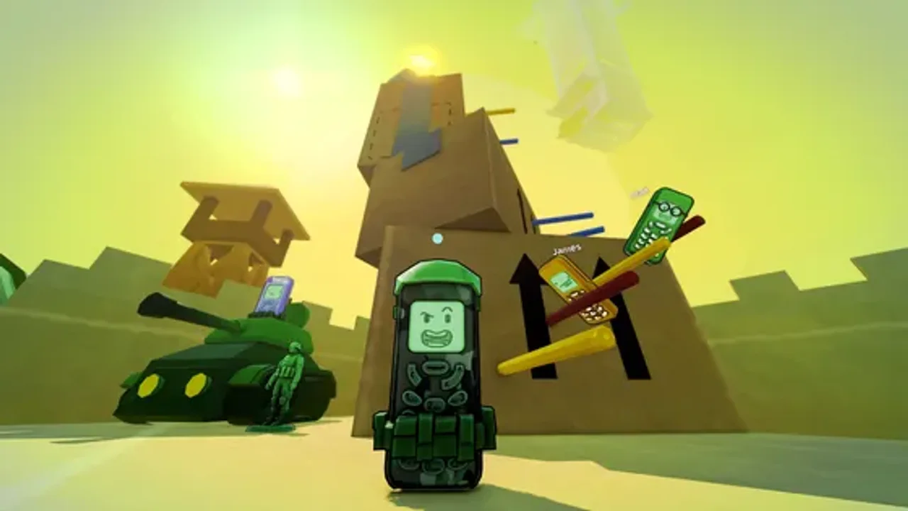 Climbing toward Ms. Elephant’s cliffside perch beside the dollhouse roof in Floor 5 The Toy Chest